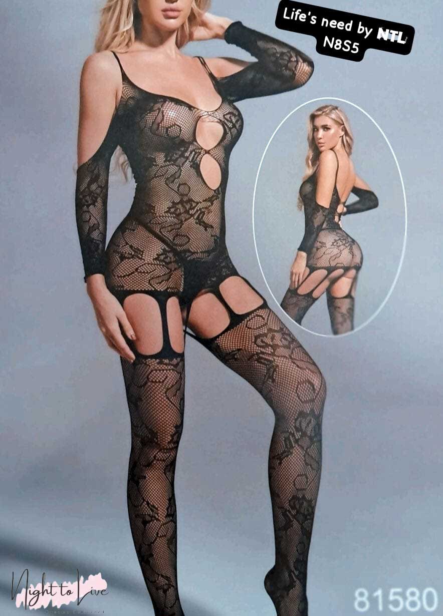 Mesh Fishnet Bodystocking Lingerie (N-T-L-108)