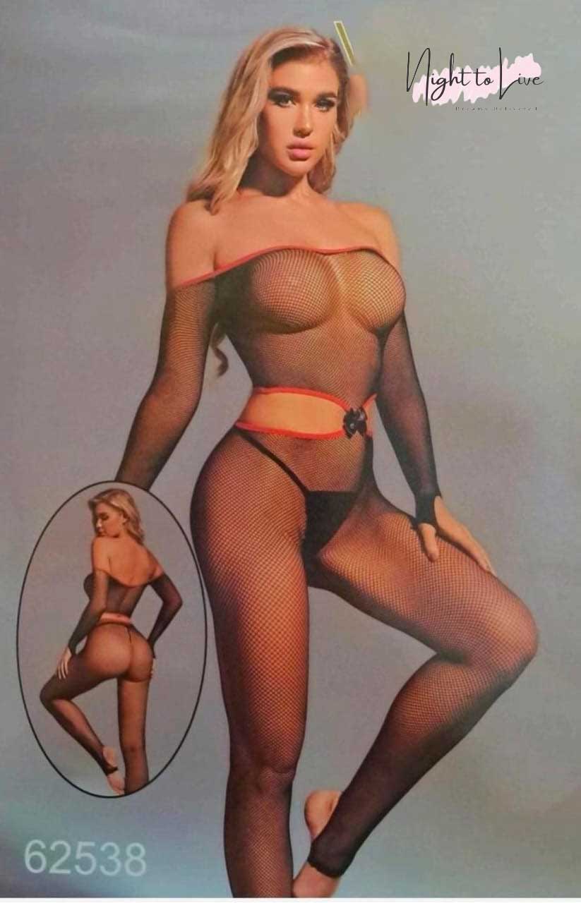 Mesh Fishnet Bodystocking Lingerie (N-T-L-96)